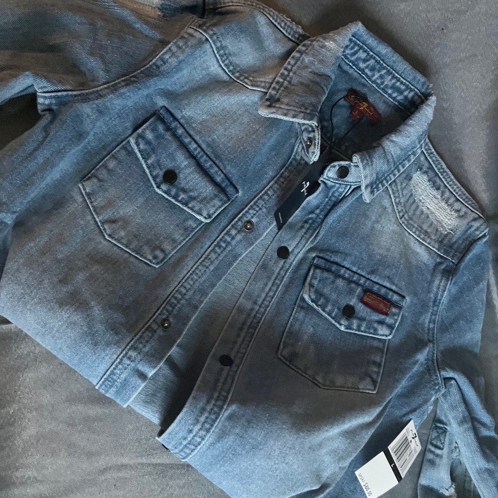 Seven For All Man Kind Size Large Boys Jean Shirt